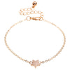 Simple Star Pendant Bracelet Bohemian Gold Plated Bangles