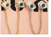 Vintage Metal Eyes Shape Collar Chain Pins  Brooch for Women